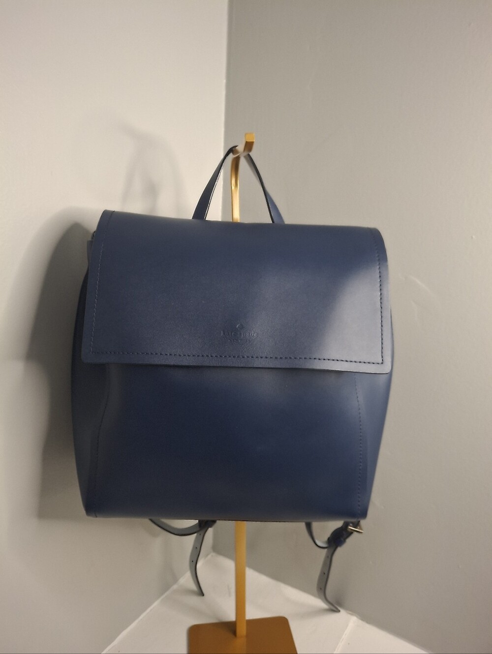 Kate Spade Sommerville Road Megyn Navy Blue Leather Backpack